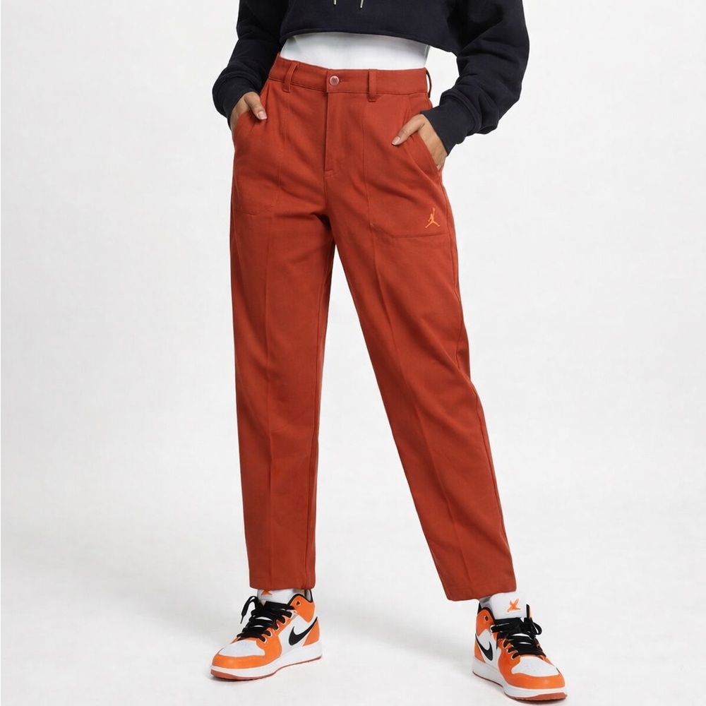 Nike‎ Air Jordan NWT Women's Burnt Orange Track Athleisure Pants